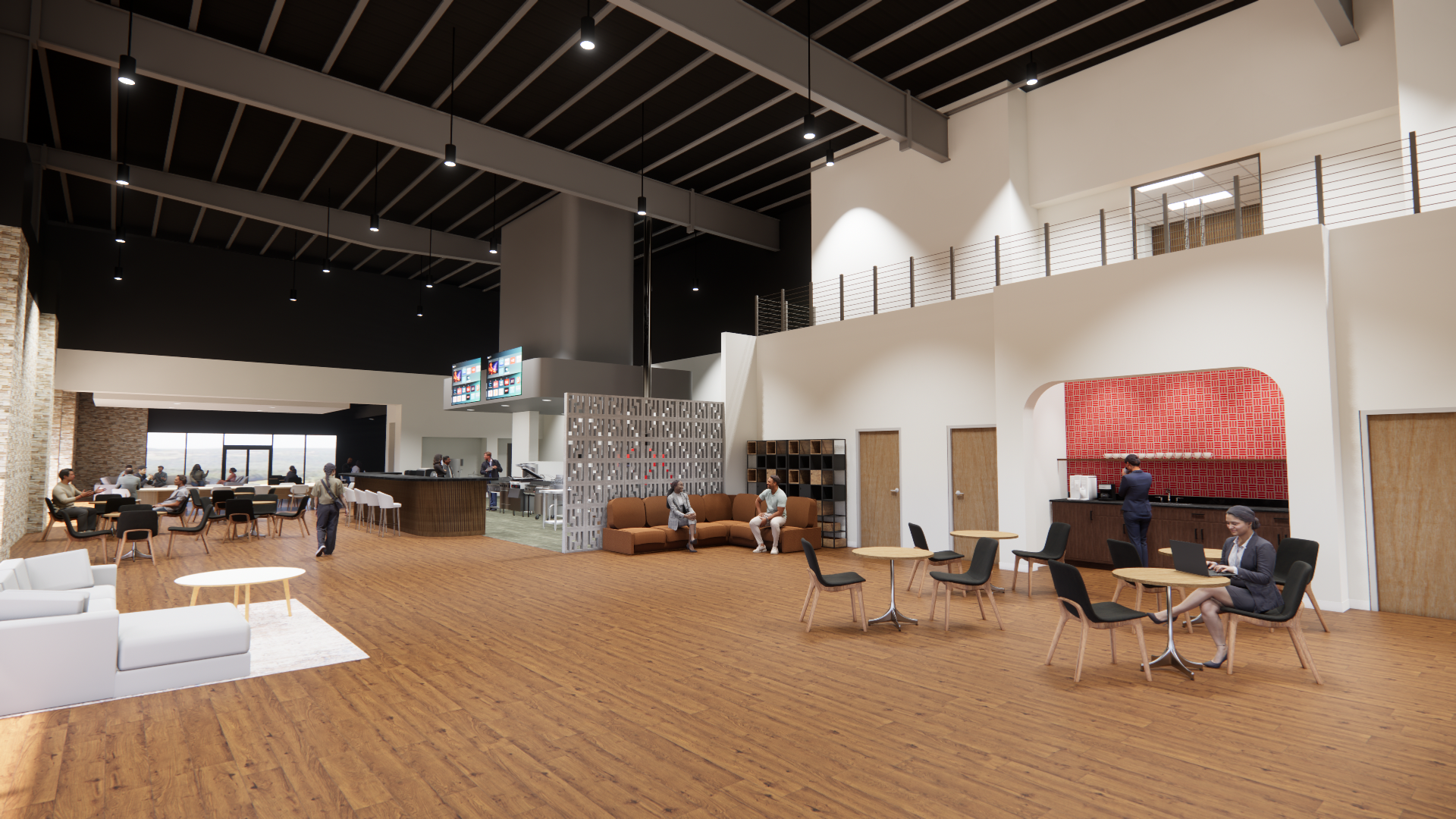 Sample project one interior rendering