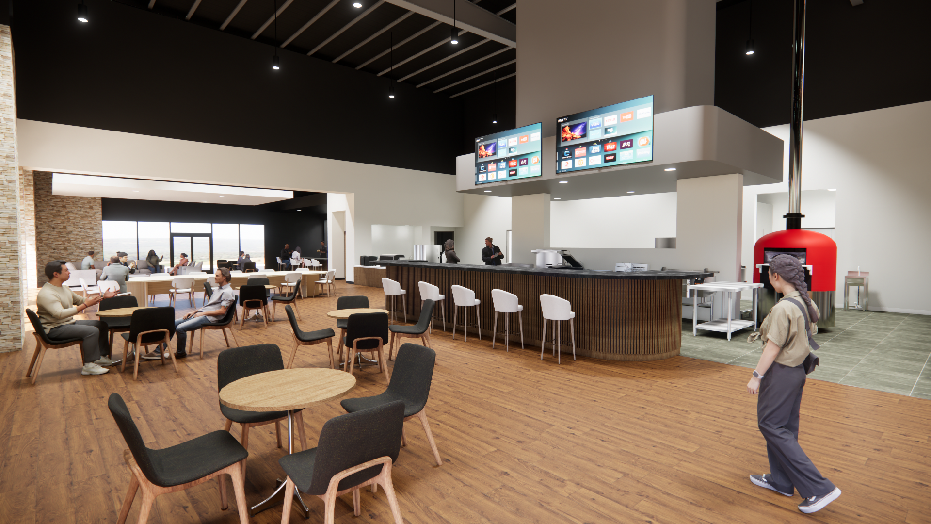 Sample project one interior rendering