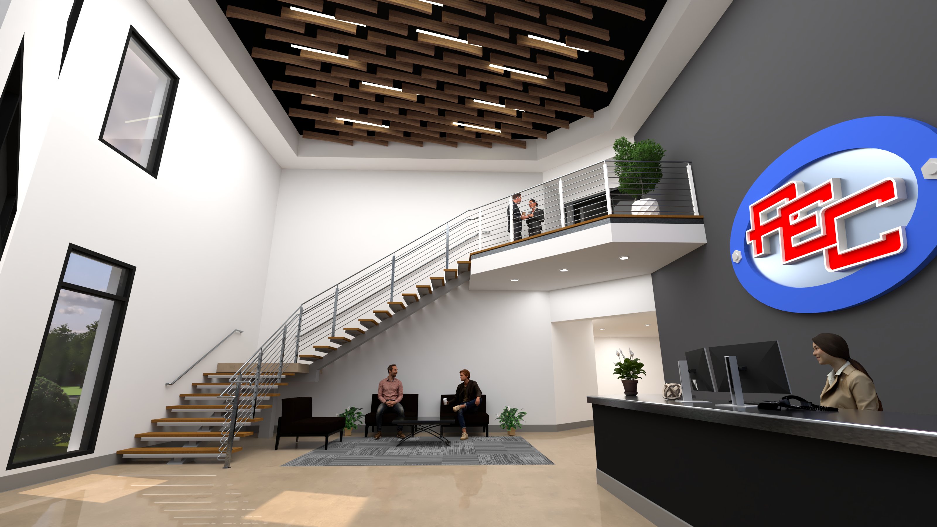 Sample project two interior rendering