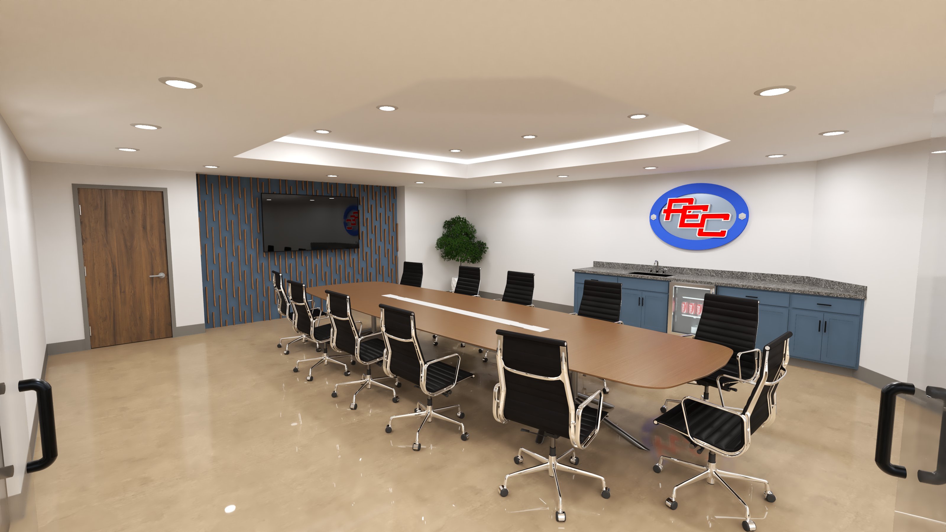 Sample project two interior rendering
